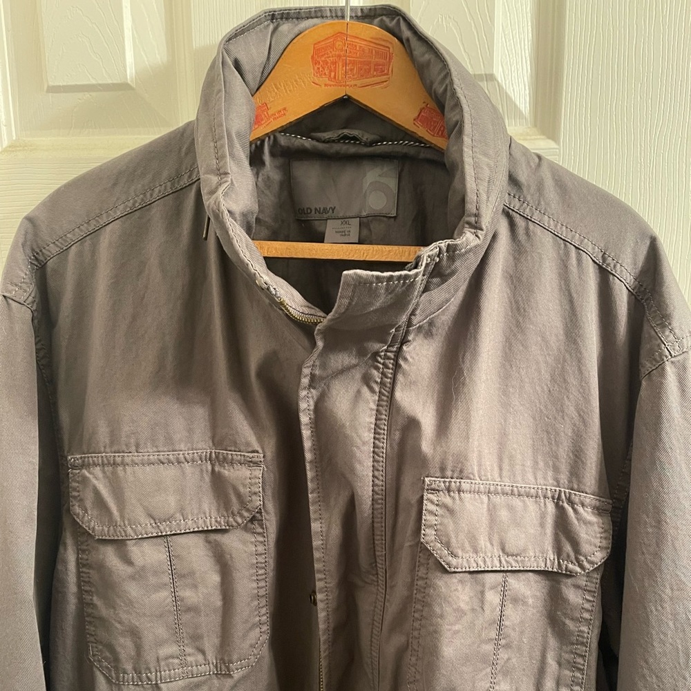 Mens XXL Old Navy Twill Jacket w/Hood.